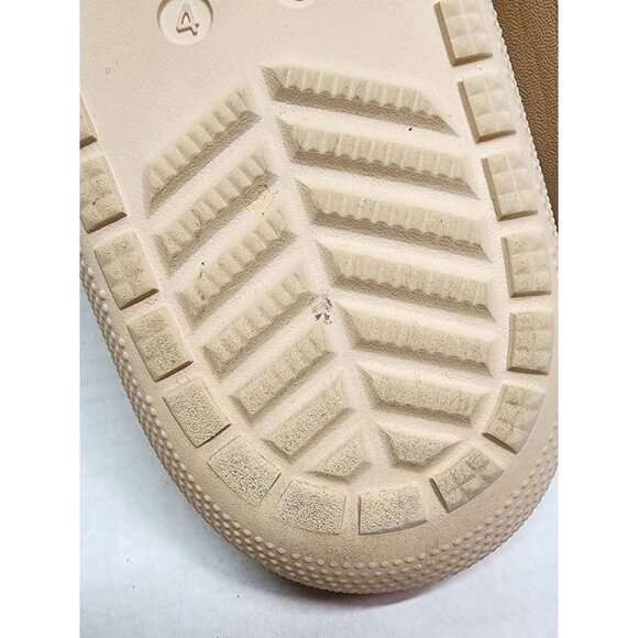 Crocs Beige Slide Classic Sandals With Dual Straps & Ventilation Holes W6 - Picture 7 of 11